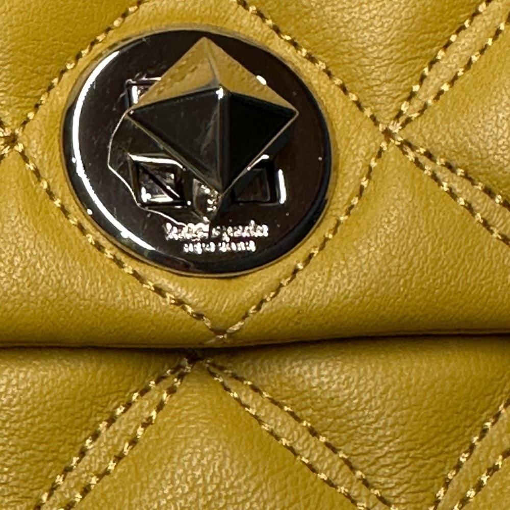 Kate Spade Natalia Mustard Quilted Crossbody Bag - Picture 3 of 15